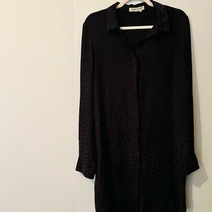 BCBB Next Generation Black Button Down Shirt Dress